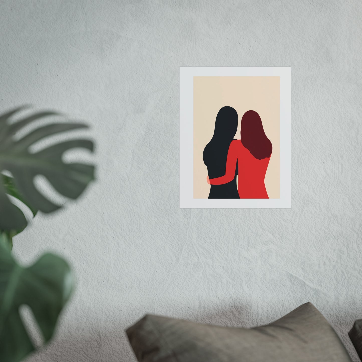 Fine Art Friendship Poster, Minimalist Wall Art, Home Decor, Gift for Her, Modern Artwork, Sister Gift