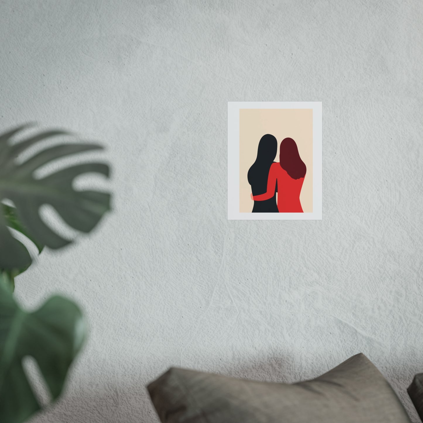 Fine Art Friendship Poster, Minimalist Wall Art, Home Decor, Gift for Her, Modern Artwork, Sister Gift