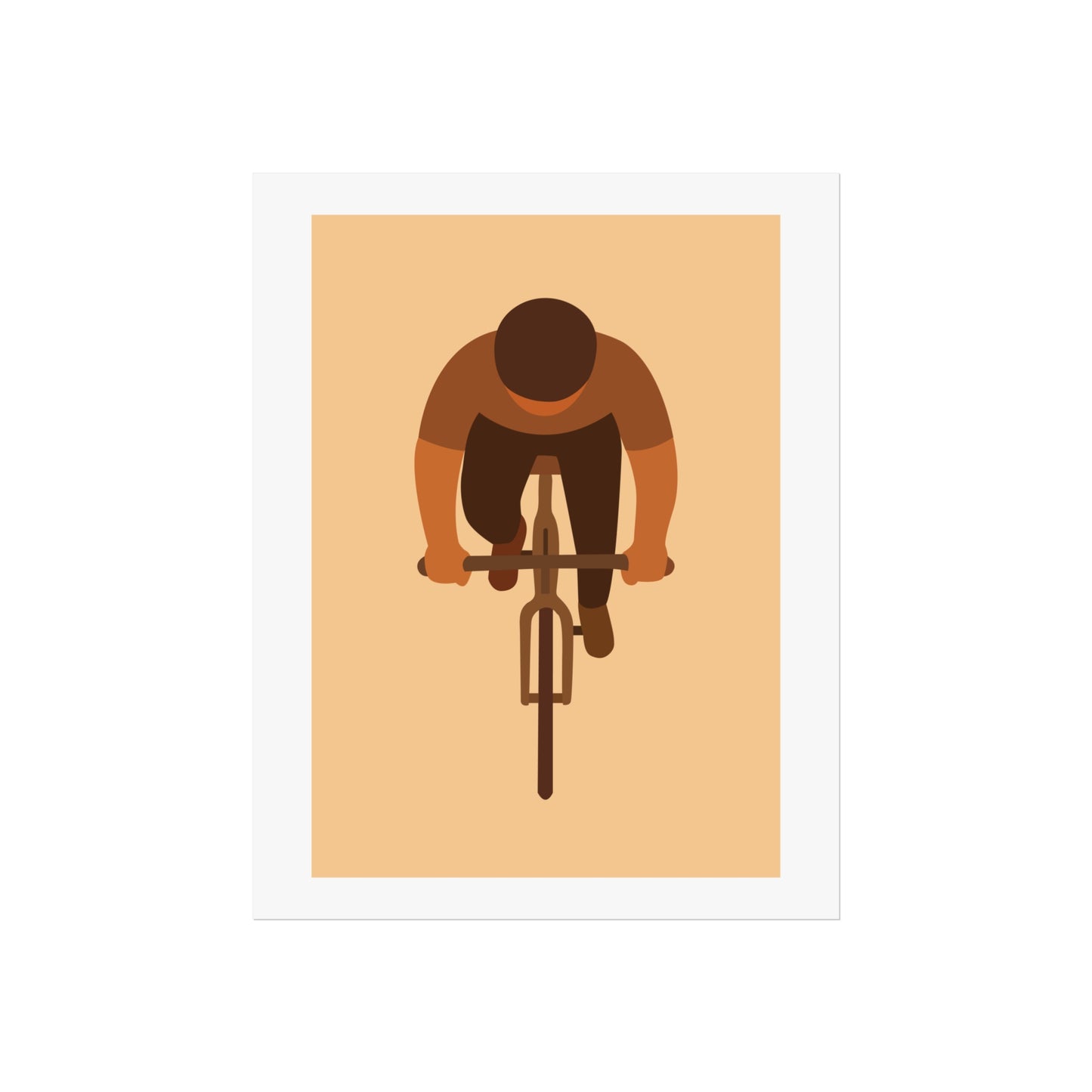 Cycling Fine Art Poster, Minimalist Wall Art, Gift for Cyclists, Modern Home Decor, Bike Lover's Artwork